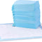 Dog and Puppy Pee Pads with Leak-Proof Quick-Dry Design for Potty Training, Standard Absorbency, Regular Size, 22 X 22 Inches, Pack of 100, Blue & White